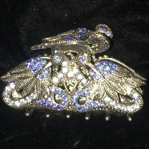 Romantic Crystal Rose Hair Jaw